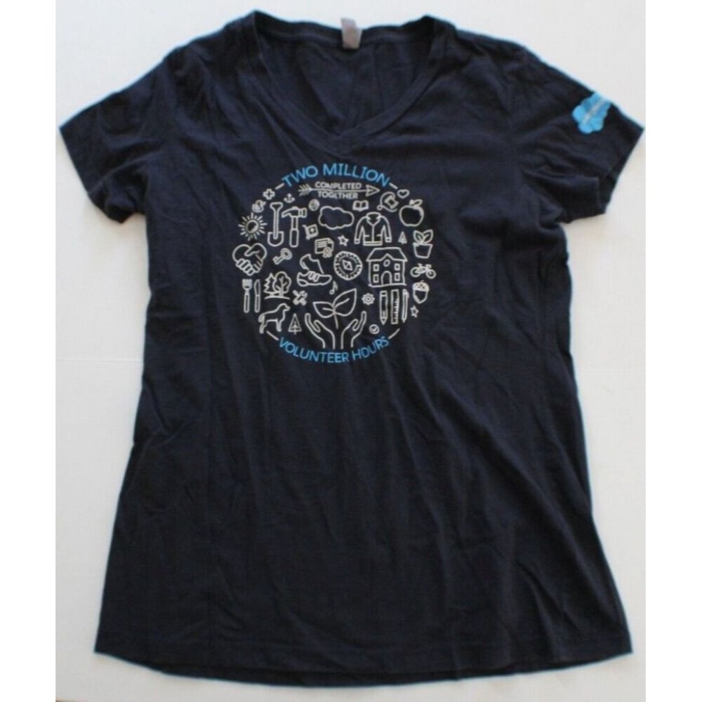 Salesforce Ohana Shirt - Two Million Volunteer Hours - Women's Size Small